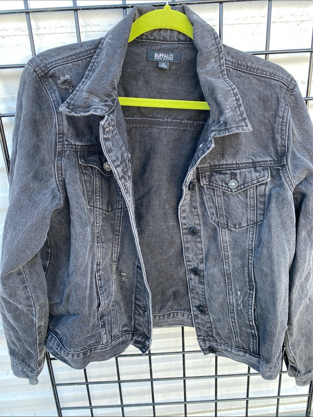 Buffalo David Bitton Black Washed Denim Jacket